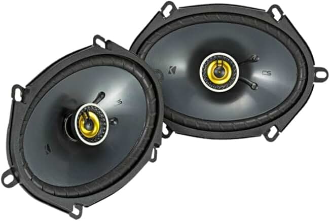 6x8 inch 2-way coaxial car speakers, 225W peak