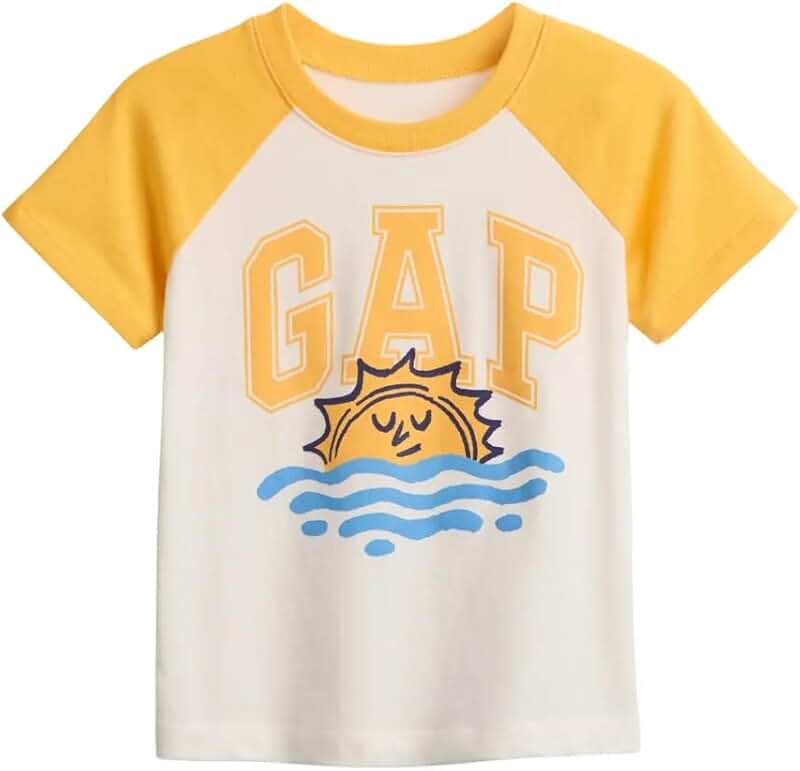 Unisex Baby Short Sleeve Raglan T-Shirt