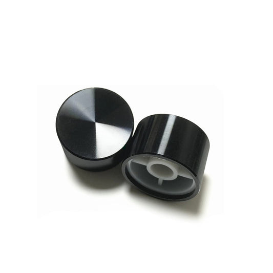 Aluminum Alloy Matte Black Keyboard Knob Set, 2 Pieces