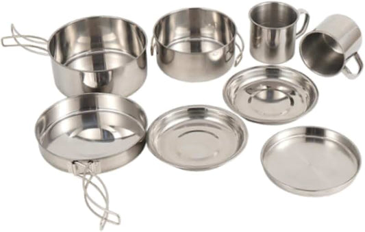 Gleaming 7-Piece Cookware Set with Nonstick Interior