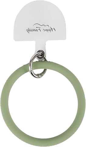 Silicone Phone Wrist Strap with Sparkling Diamonds