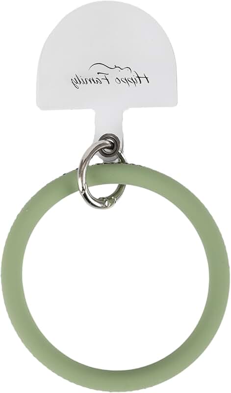 Silicone Phone Wrist Strap with Sparkling Diamonds