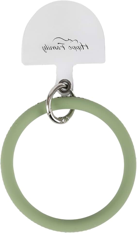 Silicone Phone Wrist Strap with Sparkling Diamonds