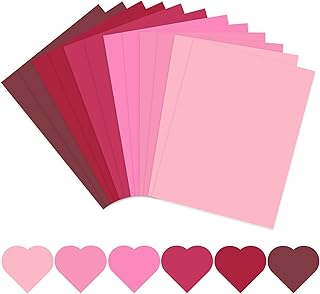 Valentine Colored Card Stock, 60 Sheets, 8.5x11, Assorted Colors