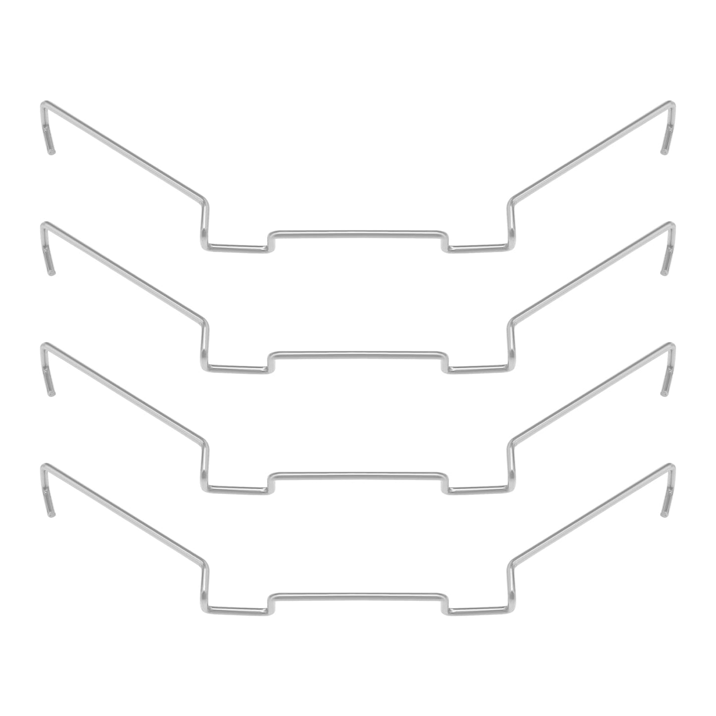 Set of 4 stainless steel clips for CPU cooling fans