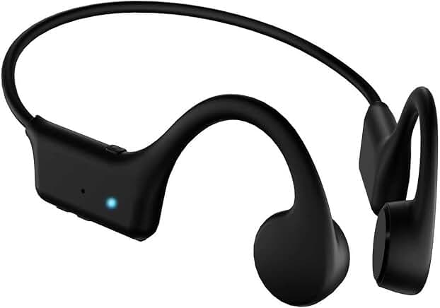 Wireless Bone Conduction Headphones with Mic, 12H Playtime
