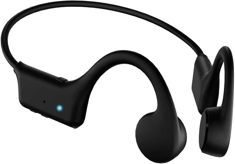 Wireless Bone Conduction Headphones with Mic, 12H Playtime