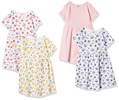 Baby Girls' Cotton Dress, Floral, 0-3 Months