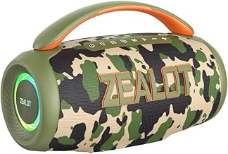 Portable waterproof Bluetooth speaker with 80W sound and 25-hour playtime