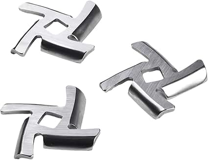 Set of 10 meat grinder blades with 8mm hole