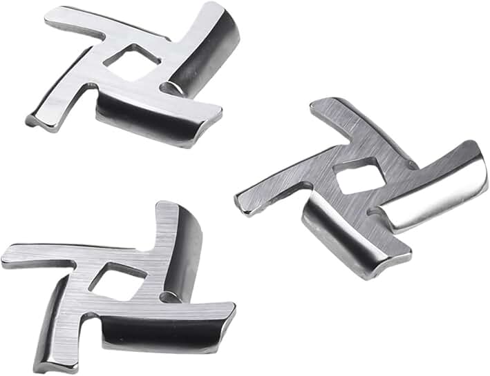 Set of 10 meat grinder blades with 8mm hole