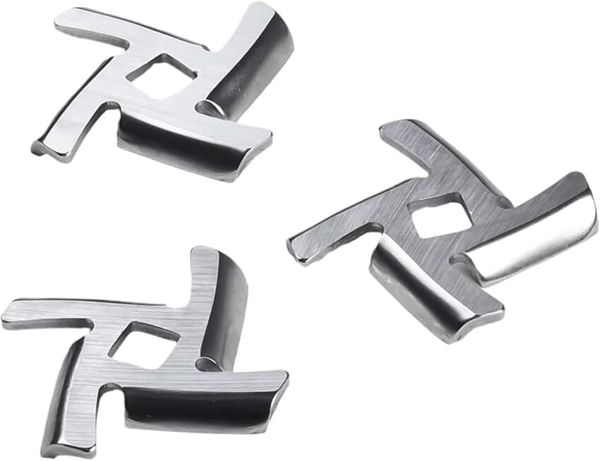 Set of 10 meat grinder blades with 8mm hole