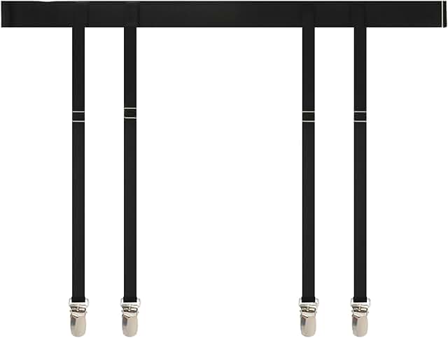 Women's Adjustable Thigh High Garter Belt with Metal Clips