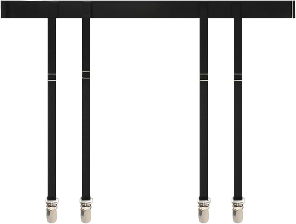 Women's Adjustable Thigh High Garter Belt with Metal Clips