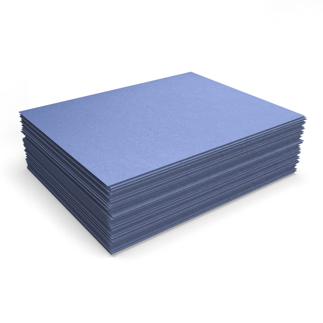 Blue metallic craft and printing paper, 8.5 x 11 inches, 50 sheets
