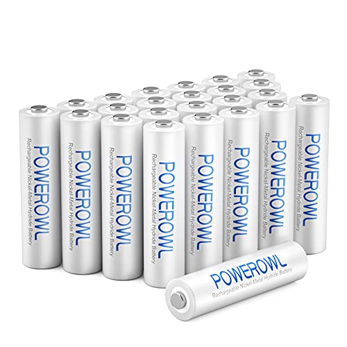 AAA Rechargeable Batteries 24 Pack, High Capacity Rechargeable AAA Batteries 1000mAh 1.2V NiMH Low Self Discharge