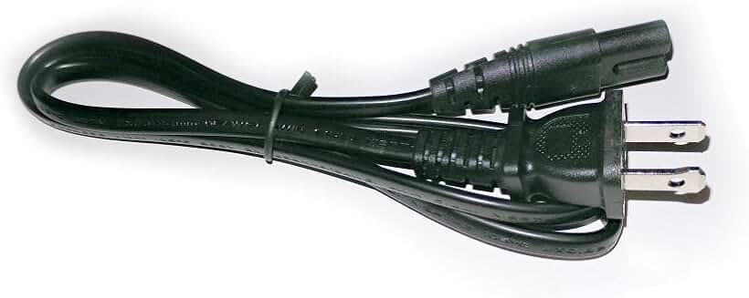 Universal 2-Prong Power Cable for Electronics