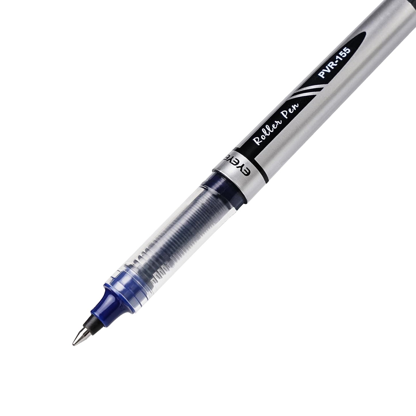 Blue 0.7mm Rollerball Pens, 12 Pack, Quick Dry, Smooth Writing