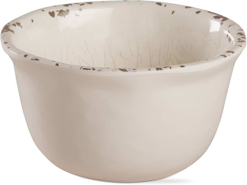 5.5x5.5 inch Cracked Glazed Melamine Bowl