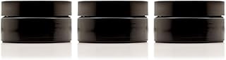 200ml Glass Lotion Jar with Lid, Refillable, Airtight Pack of 3