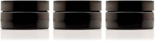 200ml Glass Lotion Jar with Lid, Refillable, Airtight Pack of 3