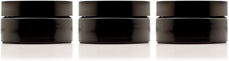 200ml Glass Lotion Jar with Lid, Refillable, Airtight Pack of 3