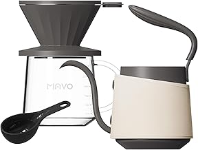 Pour Over Coffee Maker Set with Kettle and Glass Server