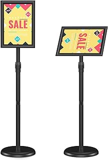 Adjustable 8.5x11 Sign Holder Stand for Display