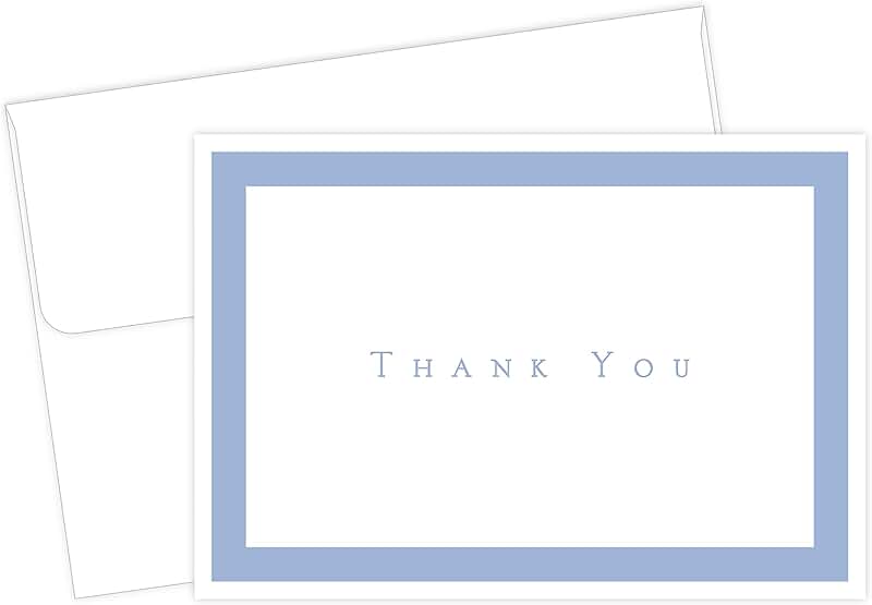 White flat card invitations with pearl-lined envelopes, 25 count