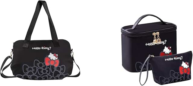 Large Waterproof Travel Makeup and Toiletry Bag Set