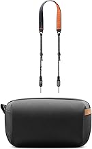 Camera strap and tech organizer with waterproof pouch