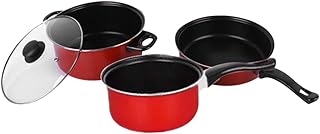 3-Piece Non-Stick Cooking Pan Set for Daily Home Use