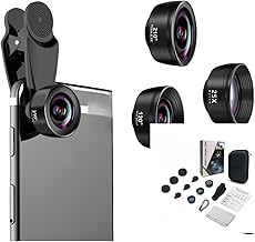 3-in-1 Phone Camera Lens Kit with Fisheye, Wide, and Macro