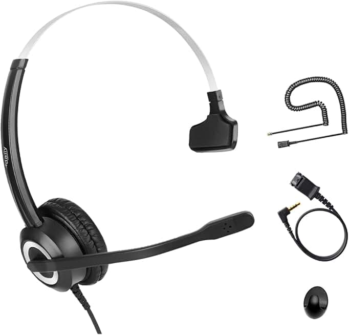 Noise Cancelling Headset for Cisco Phones with Mic