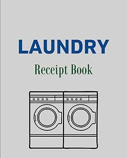 Laundry Receipt Book with 110 Pages