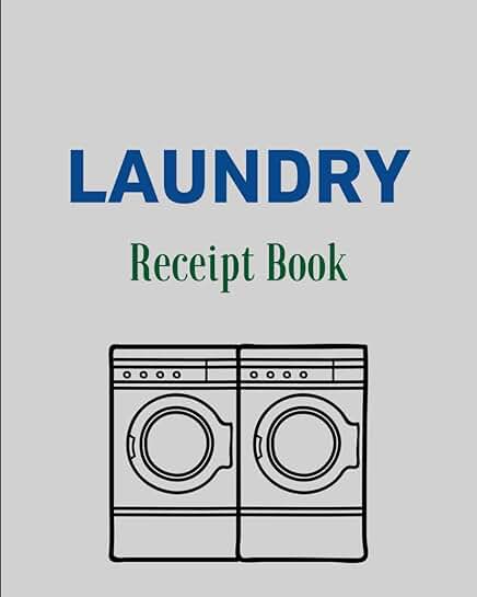 Laundry Receipt Book with 110 Pages
