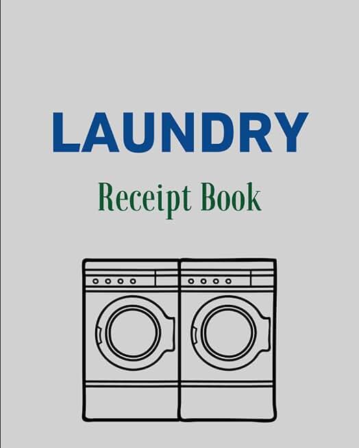 Laundry Receipt Book with 110 Pages