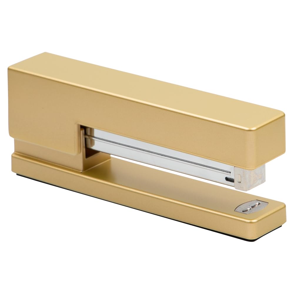 Gold Office and Desk Set with Stapler and Tape Dispenser
