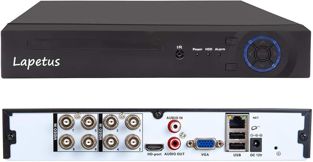 8-Channel 1080N Hybrid DVR for CCTV Surveillance