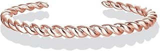 Gold Plated Twisted Chunky Bangle Bracelet