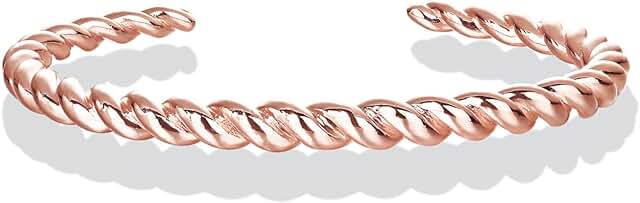 Gold Plated Twisted Chunky Bangle Bracelet