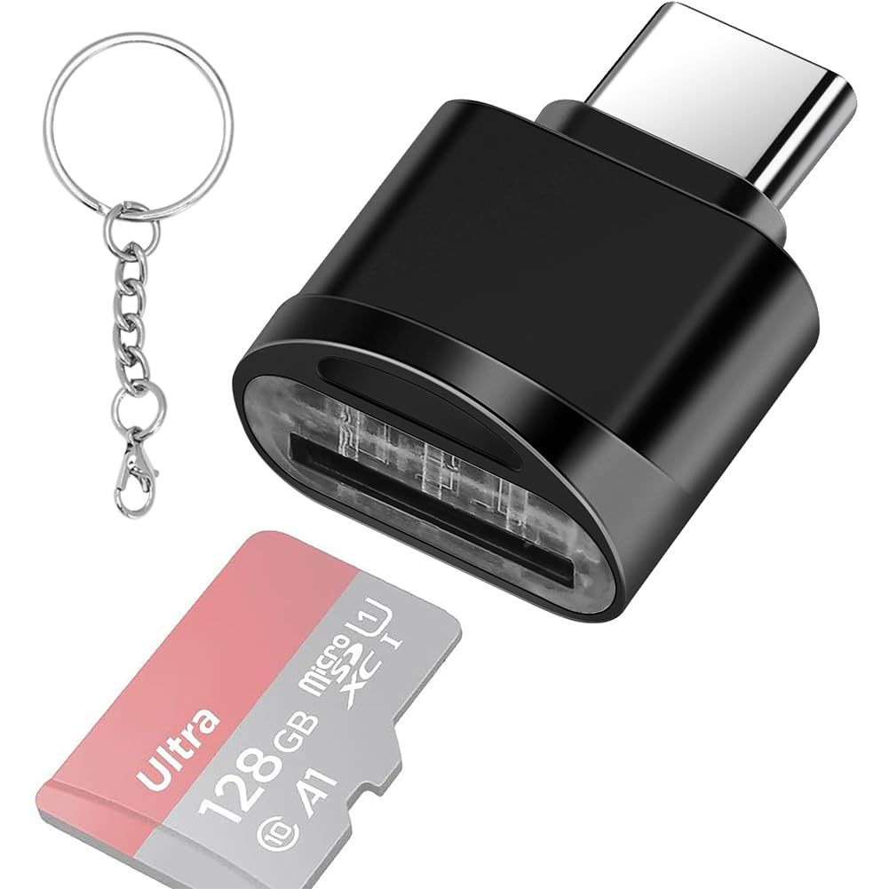 Type-C Micro SD Card Reader with Keychain