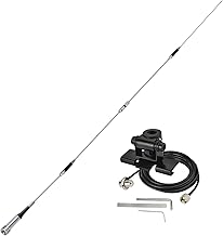 High Gain 62-inch Mobile Ham Radio Antenna with 16.5ft Cable