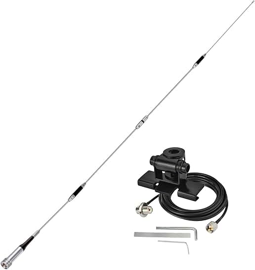 High Gain 62-inch Mobile Ham Radio Antenna with 16.5ft Cable