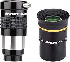 15mm 66° Wide Angle Telescope Eyepiece with 3X Barlow Lens