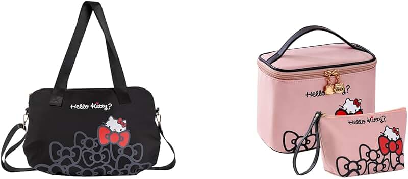 Large Pink Waterproof Travel Makeup and Toiletry Bag Set