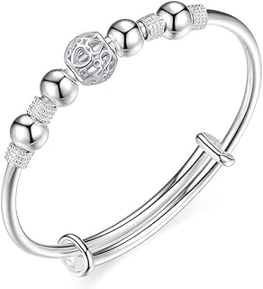 Handmade 925 Silver Beads Bangle for Women