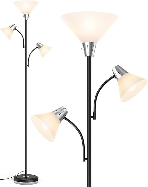Adjustable 3000K Energy-Saving Floor Lamp for Living Room