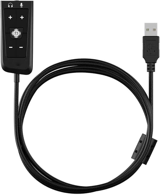 USB to 3.5mm Audio Adapter with Volume Control