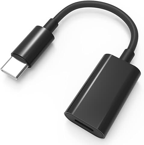 USB C Adapter for Lightning Headphones and Charging